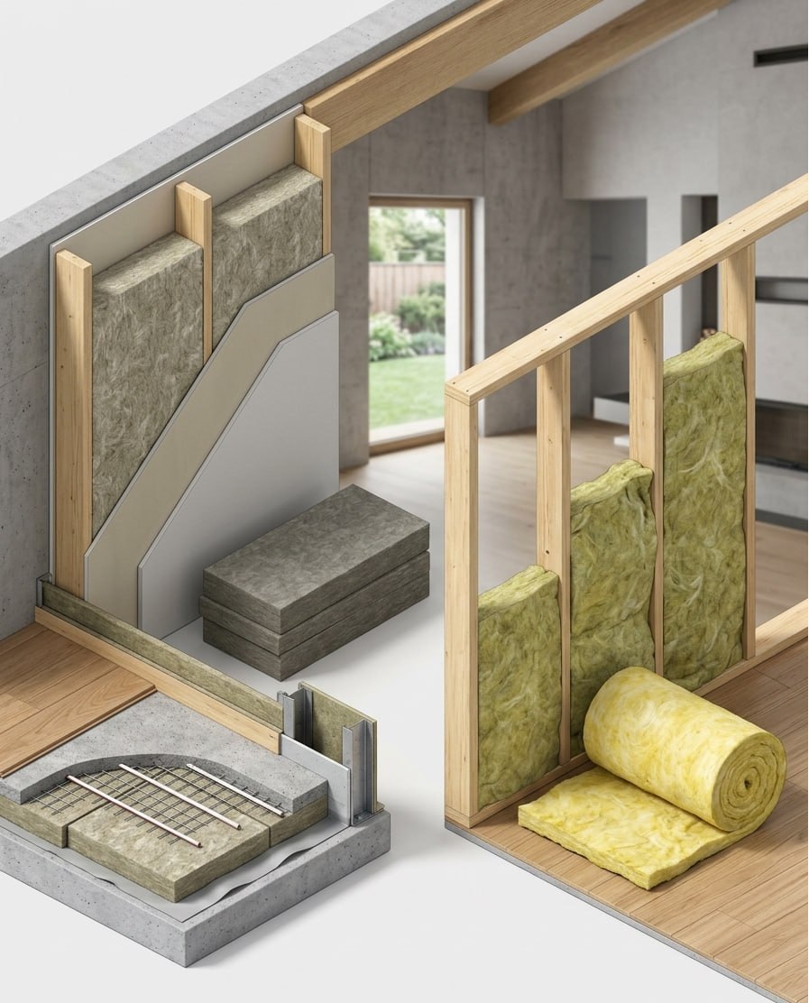 Каменная вата vs Стекловата: Полный гид по выбору утеплителя в 2025 году