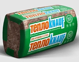 Утеплитель минеральная вата KNAUF для Кровли и Стен TS036 Aquastatik 100*610*1230 (0.6м3; 6м2)