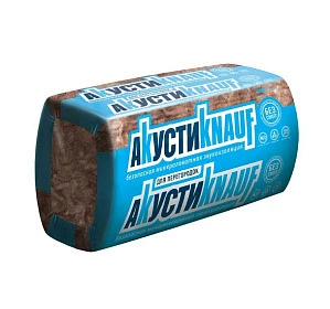 Звукоизоляция минеральная вата АкустиКНАУФ 50*610*1230 (0.6m3; 12м2)