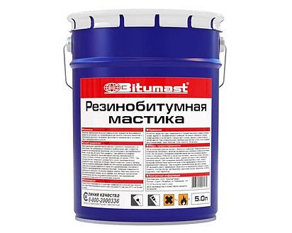 Мастика резинобитумная Bitumast 5л купить в Якутске