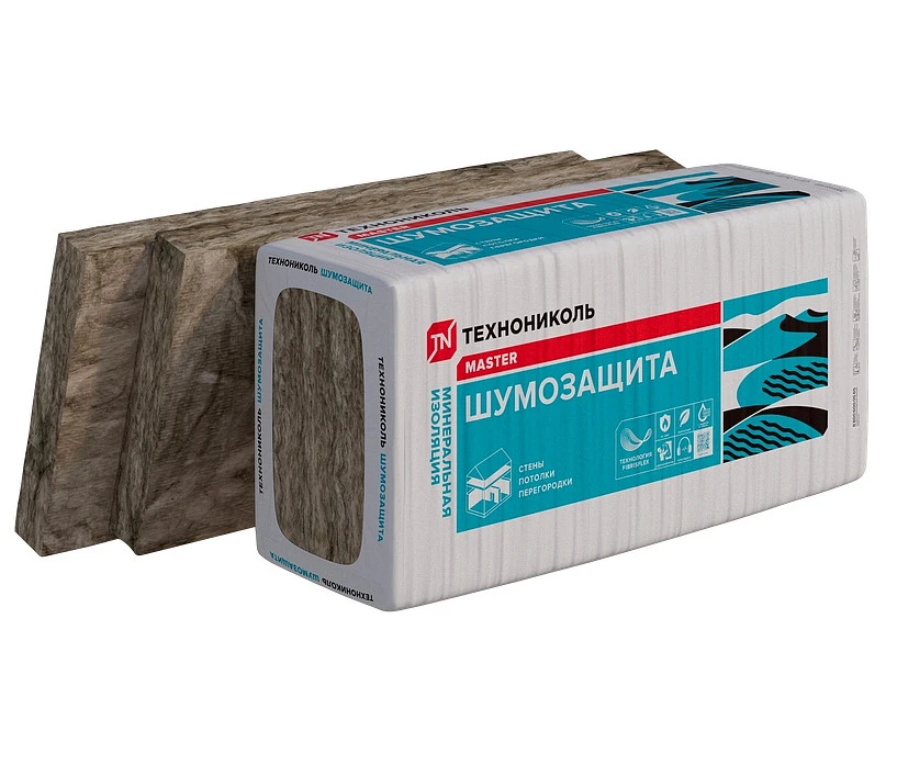 Звукоизоляция минеральная вата ТехноНиколь Шумозащита PN 36 1200*610*50 (10 плит, 0.366м3, 7.32м2) купить в Якутске