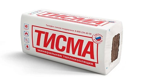 Утеплитель минеральная вата ТИСМА TS038 50*600*1300 (0.624м3; 12.48м2) купить в Якутске