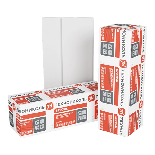 Экструзионный пенополистирол ТЕХНОНИКОЛЬ XPS CARBON SOLID 500 2400х600х50-L (8 плит) "Тип А" купить в Якутске